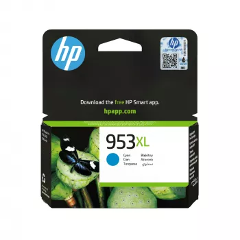 HP 953XL High Yield cyan originalna kartuša s črnilom, cyan, 1 kos, 1450 strani