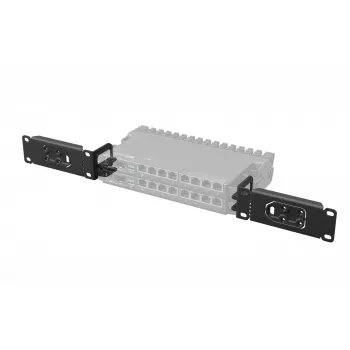 MikroTik K-79 komplet za vgradnjo v omarico za RB5009/L009, 1U, črn