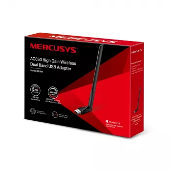 Mercusys AC650 brezžični dvopasovni USB adapter z visokim ojačenjem