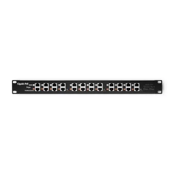 Patch panel QOLTEC 54478 12 vrat PoE črn