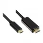 Good Connections GC-M0101 – 2 m – HDMI tip A (standard) – USB tip C – vtič – vtič – raven