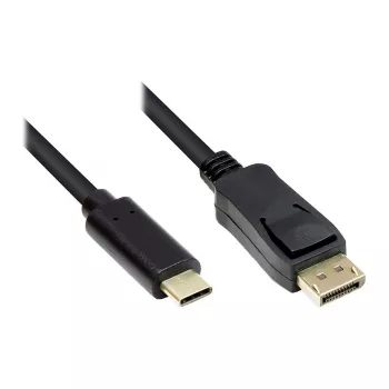 Good Connections GC-M0105 - 1 m - USB tip C - DisplayPort - vtič - vtič - raven