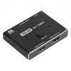 Alcasa HDMI stikalo - HDMI - črno - kovina - 7680 x 4320 - podatki - zlato (GC-M0261)