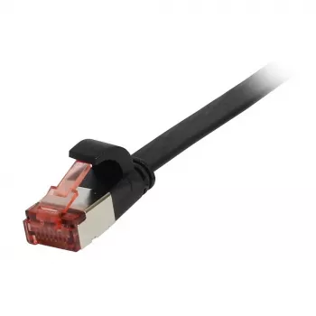 Synergy 21 patch kabel RJ45, CAT6 250 MHz, 7,5 m črn, FTP(U/FTP), TPE(Superflex), ploščat, Synergy 21, – digitalni/podatkovni – omrežje
