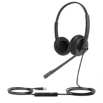 Yealink UH34 Lite Dual UC - slušalke - na ušesu - žične - USB - črne - za Yealink SIP-T43, T46, T48, T53, T54, T57, VP59, T58, VP59