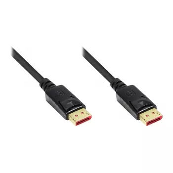 Povezovalni kabel DisplayPort 1.4, 8K / UHD-2 @60Hz, pozlačeni kontakti, CU, črn, 3m, Good Connections® (4814-030S)