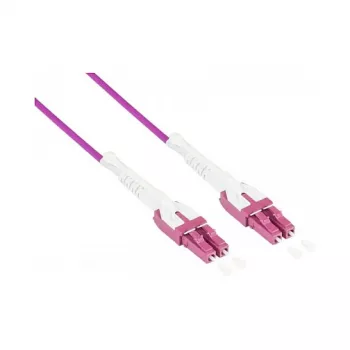 Optični kabel Alcasa LW-U820LC4 20 m 2x LC OM4 vijoličen (LW-U820LC4)