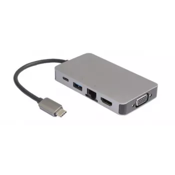 USB-C mini priklopna postaja USB-C na 2 x USB3.0 A /RJ45/