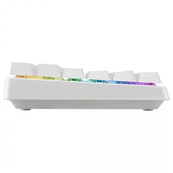 Mehanska kompaktna brezžična tipkovnica Cherry XTRFY K33 75% QWERTZ nemška bela USB + RF + Bluetooth RGB