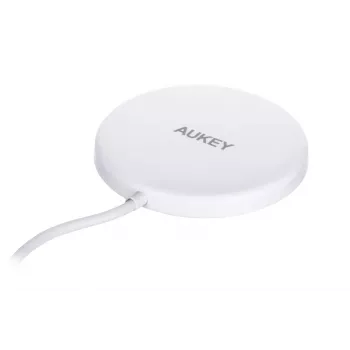 AUEKY Aircore Magnetic LC-A1 brezžični magnetni polnilnik QI USB-C 15W bel