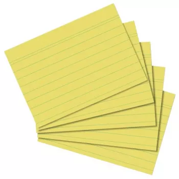 Herlitz kartice A8, črtane, rumene