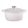 Le Creuset Signature litoželezna okrogla kuhalna posoda 24 cm shell pink