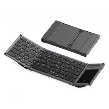 Inateck KB06101_STEEL GRAY tipkovnica Home RF brezžična + Bluetooth QWERTZ angleška črna