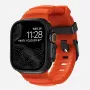 Pašček NOMAD Rocky Point za Apple Watch 46/49 mm, FKM in titan, Magma/Black Hardware