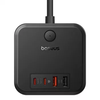 Baseus PowerCombo univerzalni podaljšek z več vtičnicami notranji vložek črn