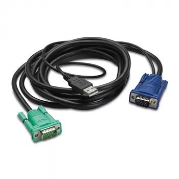 APC kabel za tipkovnico / video / miško (KVM) - USB, HD-15 (VGA)