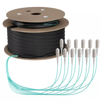 EFB trunk kabel U-DQ(ZN)BH OM3 12G (1x12) SC-SC 200m Dca LSZH