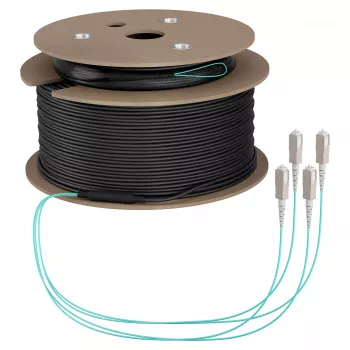 EFB trunk kabel U-DQ(ZN)BH OM3 4G (1x4) SC-SC 80m Dca LSZH