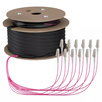 EFB trunk kabel U-DQ(ZN)BH OM4 12G (1x12) LC-LC 120m Dca LSZH