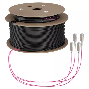 EFB kabel za hrbtenično povezavo U-DQ(ZN)BH OM4 4G (1x4) SC-SC 120m Dca LSZH