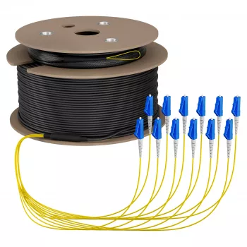 EFB trunk kabel U-DQ(ZN)BH OS2 12E (1x12) LC-LC 50m Dca LSZH G657A1