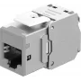 Goobay keystone modul RJ45 CAT 6A, STP, tanek, svetlo siv (77946)
