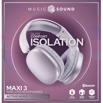 Music Sound MAXI3 MAXI3 brezžične naglavne slušalke z aktivnim dušenjem hrupa
