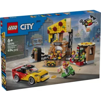 LEGO City 60496 Dostava pice z vozili (494 delov)