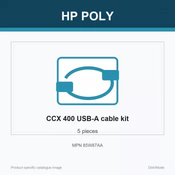HP Poly CCX 400 kabel USB-A na USB-A (5 kosov), 190 mm, 210 mm, 55 mm, 300 g, Kitajska