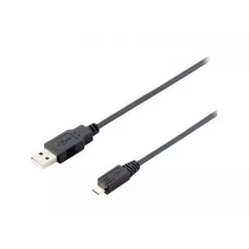 Equip kabel USB 2.0 Type A na Micro-B, 1,0m, črn, 1 m, USB A, Micro-USB B, USB 2.0, moški/moški, črn