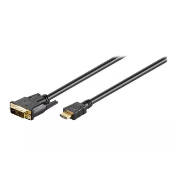 Wentronic Goobay kabel HDMI™ / DVI-D, črn, 3 m - 19-polni HDMI™ vtič > DVI-D (18+1) vtič (51581)