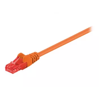 Wentronic Goobay - patch kabel - RJ-45 (M) na RJ-45 (M) - 1 m - UTP - CAT 6 - oblikovan, zaščita zatičev - oranžen (95262)