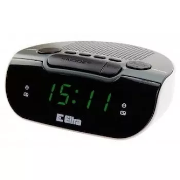 Radio z uro/budilko LED, Eltra, 127x53x98 mm, siva/bela