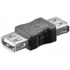 Microconnect USBAFAF kabelski adapter USB A črn