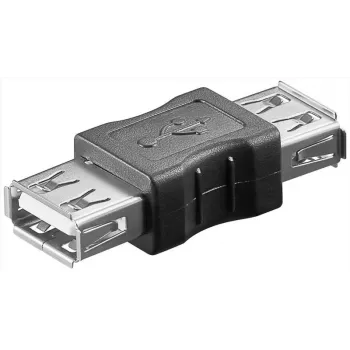 Microconnect USBAFAF kabelski adapter USB A črn