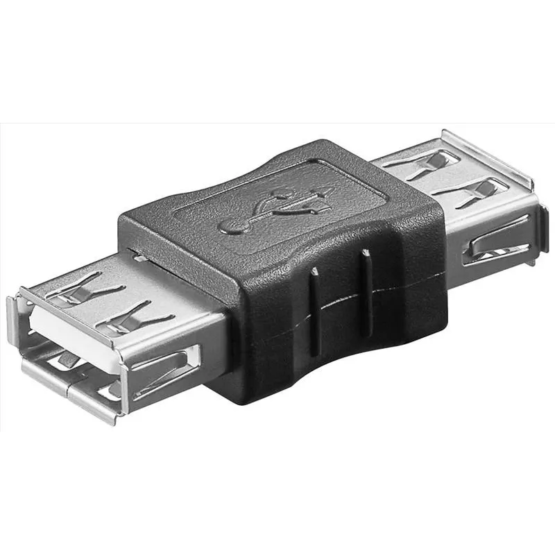 Microconnect USBAFAF kabelski adapter USB A črn
