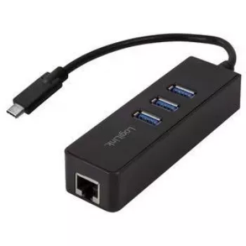 LogiLink UA0283 adapter USB-C na Gigabit Ethernet s 3 x USB 3.0