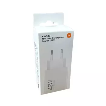 Xiaomi BHR07SLEU 45W Turbo Charging napajalnik, USB-A, HyperCharge, EU vtič, bel