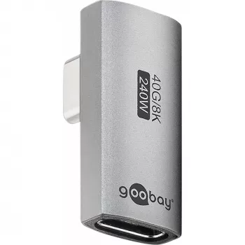 Goobay 74443 USB-C™ adapter navpičen 90° zasukan, USB4™ | Goobay