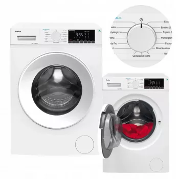 Amica WA5S714ALiSH samostoječi pralni stroj s polnjenjem spredaj, 7 kg, 1400 vrt/min, energijski razred A, bel