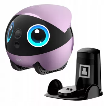 EnaBot Ebo Air 2 Plus mobilni nadzorni robot za dom z AI kamero vijoličen