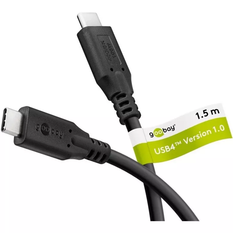 Goobay 74192 USB kabel črn