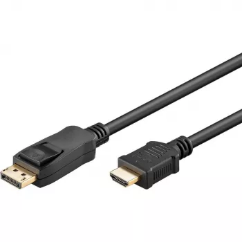 Goobay DisplayPort – HDMI (1m, DisplayPort, 1.4), video kabel