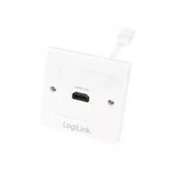 LogiLink AH0014 HDMI stenska vtičnica, 1-portna, bela