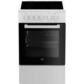 Beko FSS57000GW štedilnik samostoječi električni steklokeramična kuhalna plošča črn, bel