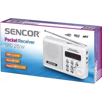 Prenosni radio SRD 215 W MP3, USB, SD