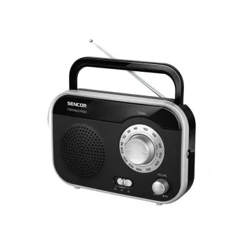 SENCOR radio SRD 210 BS, črn/srebrn