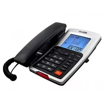 Maxcom žični namizni telefon, črn