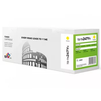 Toner TB kompat. S Brother TN247Y, TB-TN247YN YE 100% nov