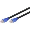 Goobay 94389 ethernet patch kabel črn